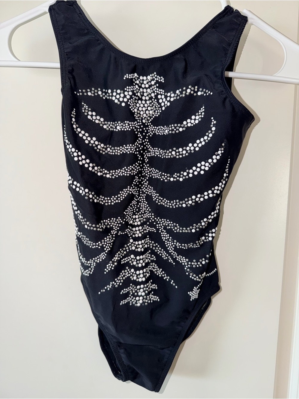 Destira Rhinestone Skeleton Sparkle Leotard